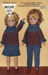 Knitting pattern: Teenage Doll's Set; Bestway Knitwear No. 3651; GWL-2016-95-94