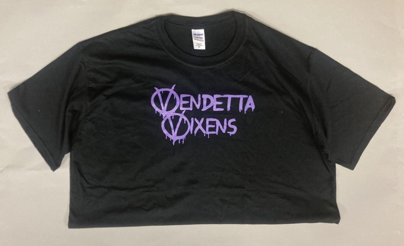 T-shirt: Vendetta Vixens; Vendetta Vixens Roller Derby; 2011-14; GWL-2015-136-1