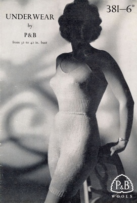 Knitting pattern: Underwear; Patons & Baldwins No.381; GWL-2016-159-63