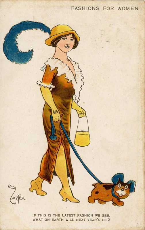 Postcard front: FASHIONS FOR WOMEN; Carter, Reg; c.1912; GWL-2024-77-48