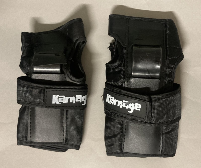Roller Derby Wrist Guard front; Karnage; c.2010s; GWL-2025-119-12