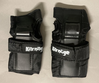 Roller Derby Wrist Guard front; Karnage; c.2010s; GWL-2025-119-12