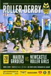 Programme: Maiden Grrders vs Newcastle RG; Glasgow Roller Derby; 2014; GWL-2018-60-19