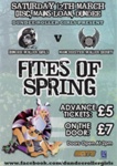 Flyer: Fites of Spring; Dundee Roller Derby; March 2011; GWL-2015-142-5