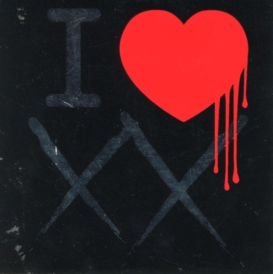 Roller Derby sticker: I HEART XX; GWL-2019-59-20