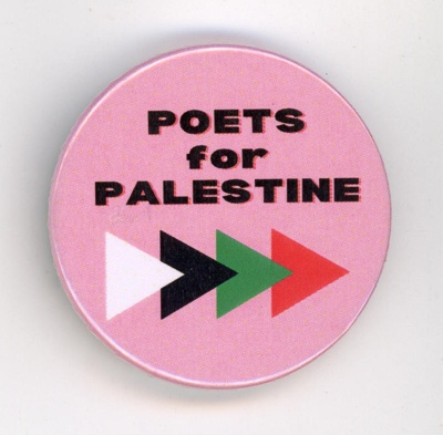 Badge: Poets for Palestine; 2023; GWL-2023-127-1