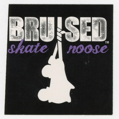 Sticker: Bruised Skate Noose; Bruised Skate Stuff Co.; c.2010s; GWL-2025-118-62 Sticker: Bruised Skate Noose; Bruised Skate Stuff Co.; c.2010s; GWL-2025-118-62