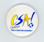 GWL-2015-112-19: Badge: Campaign for a Scottish Assembly; c.1980s-90s GWL-2015-112-19: Badge: Campaign for a Scottish Assembly; c.1980s-90s