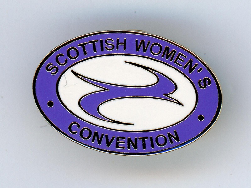 GWL-2015-112-36: Badge: Scottish Women's Convention; c.2003-14