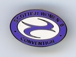 GWL-2015-112-36: Badge: Scottish Women's Convention; c.2003-14