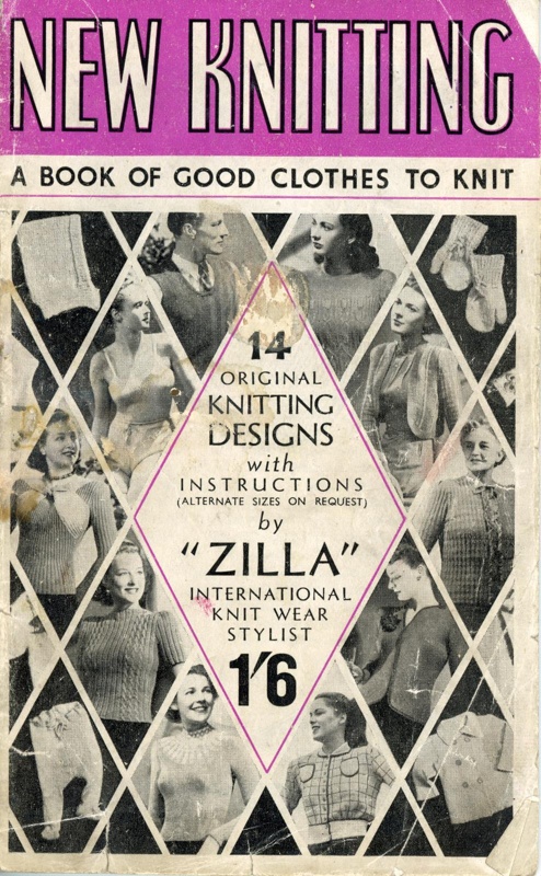 Booklet: New Knitting: A Book of Good Clothes to Knit; Sentinel Printing Co Ltd; c.1940s; GWL-2015-34-19