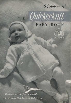 Knitting pattern: The Quickerknit Baby Book; P&B Wools SC44; GWL-2016-95-78