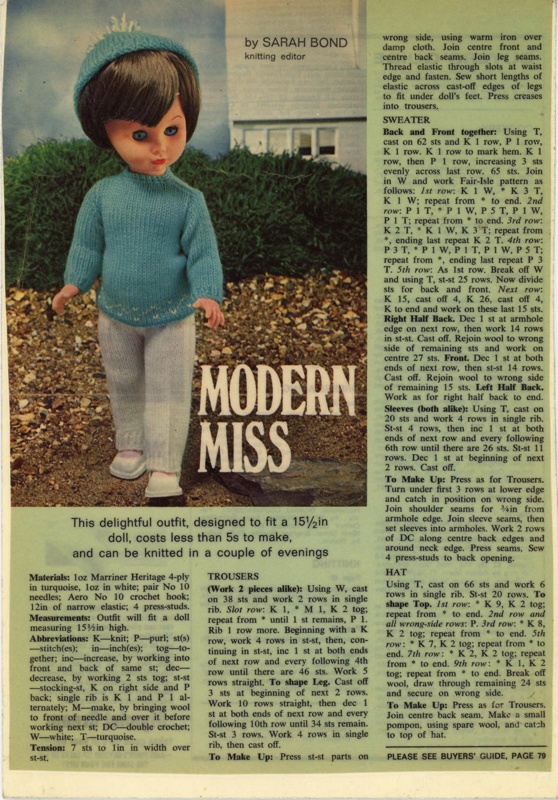 Magazine cutting: Modern Miss; c.1960s; GWL-2022-135-34
