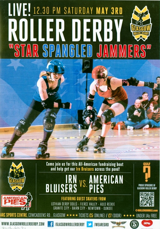 Programme: Star Spangled Jammers; Glasgow Roller Derby; 2014; GWL-2018-60-21