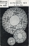 Crochet pattern: Luncheon Set; Weldons Leaflet No. 635; c.1940s; GWL-2017-11-48