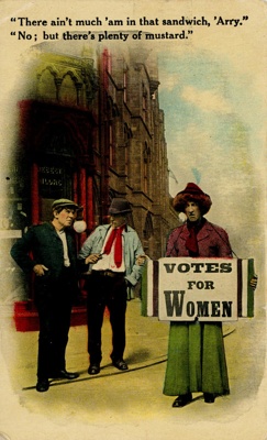 Postcard front: "...plenty of mustard"; Bamforth & Co Ltd; c.1910s; GWL-2024-77-11