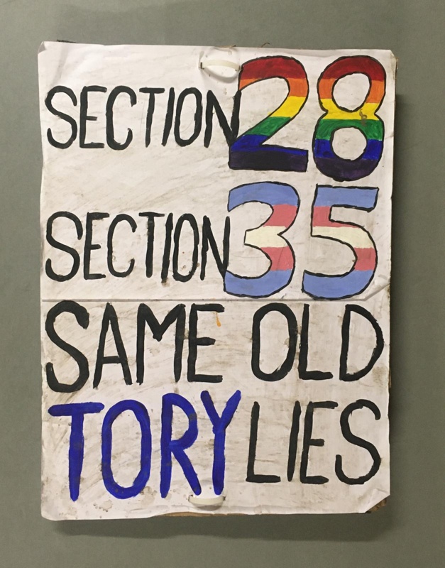 Placard: Same Old Tory Lies; Male, Becky; Jan 2023; GWL-2023-10