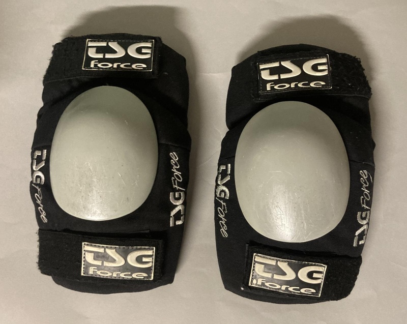 Roller Derby Knee Pads front; TSG Force; c.2010s; GWL-2025-119-14