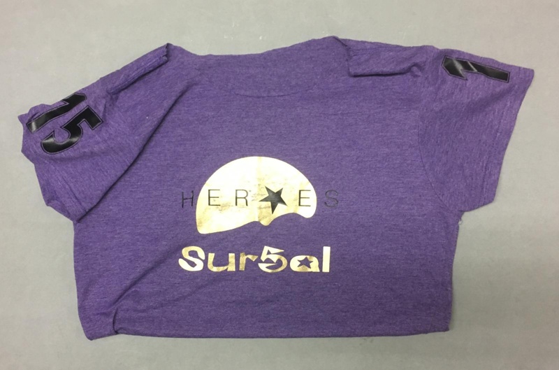 T-shirt front: Sur5al; Royal Windsor Roller Derby; 2014; GWL-2019-95-12