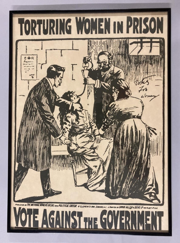 Framed print: Torturing Women in Prison; WSPU; 1909; GWL-2017-2-1