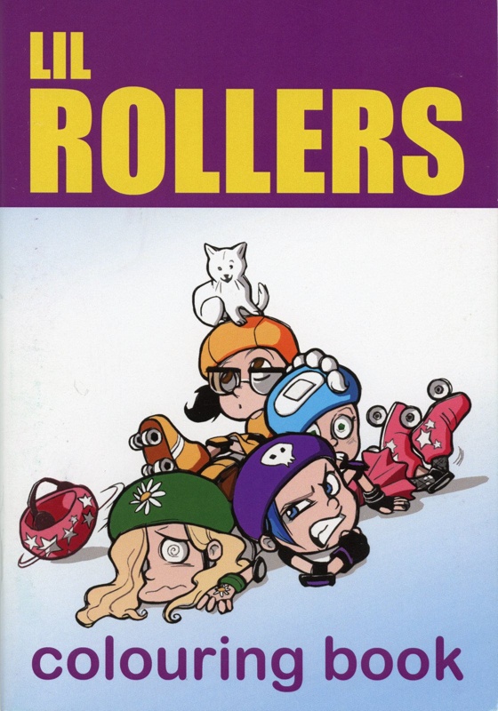 Front cover: Lil Rollers Colouring Book; Bulmer, Abigail and Malady, Anna; GWL-2020-26-1