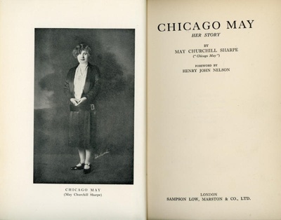 Title page: Chicago May: Her Story; Churchill Sharp, May; 1928; GWL-2025-81-5