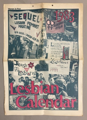 Lesbian Calendar; Women in Print; 1983; GWL-2024-134-3