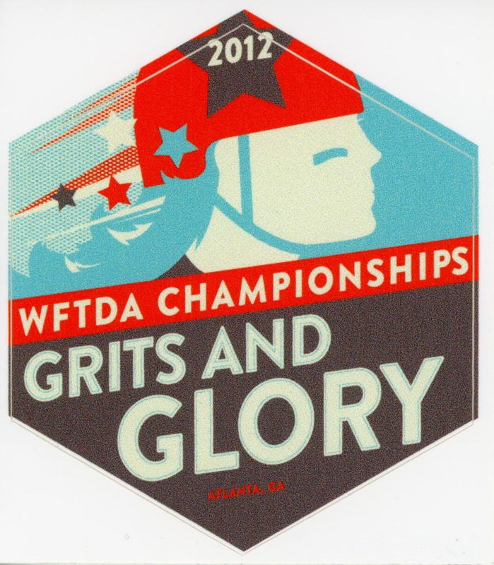 Roller Derby sticker: Grits and Glory; 2012; GWL-2019-59-30