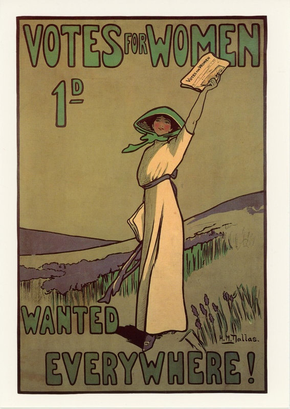 Replica print: Votes for Women... Wanted Everywhere; Dallas, Hilda; c.1907-12; GWL-2024-6-5