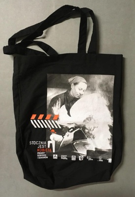 Tote bag: Stocznia jest kobietą; Arteria Association; c.2016-17; GWL-2017-22-1