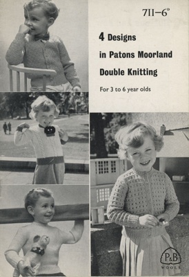 Knitting pattern: 4 Designs in Patons Moorland DK; P&B Wools No. 711; GWL-2016-95-70