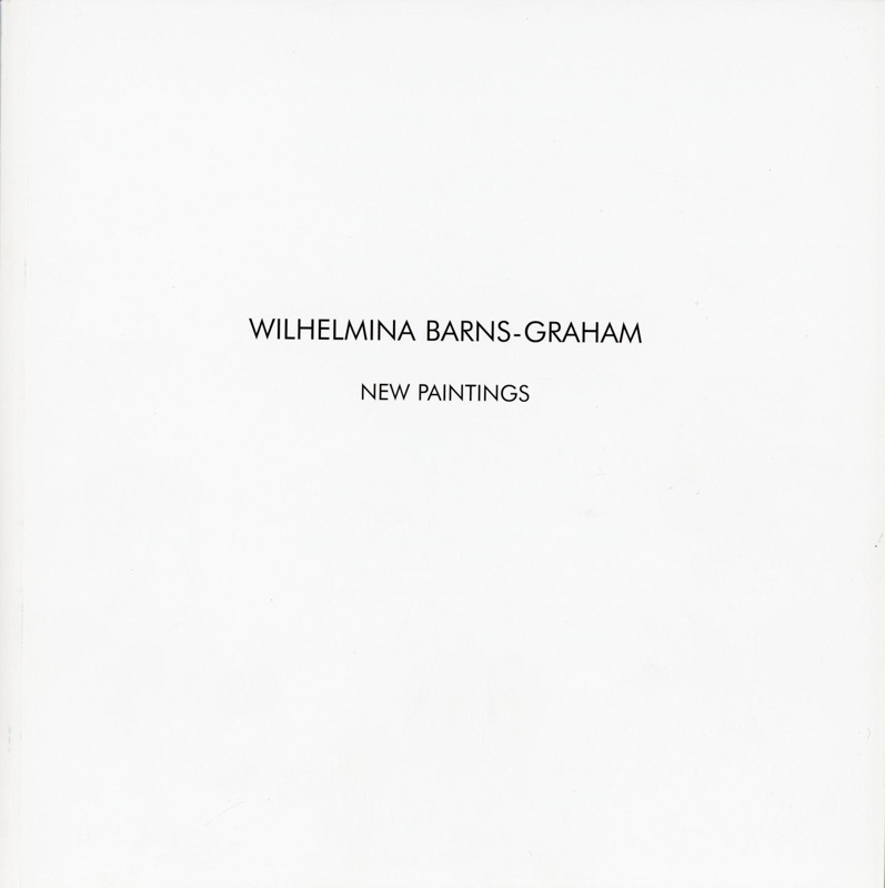 Catalogue cover: W. Barns-Graham: New Paintings; ART FIRST; 1999; GWL-2022-30-17
