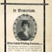 Leaflet: In Memoriam: Miss Emily Wilding Davison; 1913; GWL-2022-86-1-2