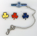 Trefoil Badges and Sash Fastener; The Guide Association; c.1990s-2000s; GWL-2018-69-6