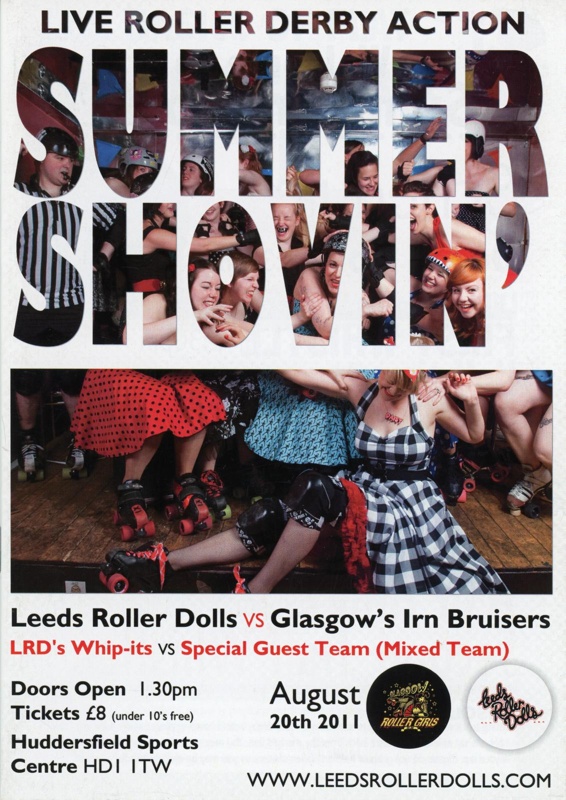 Programme: Summer Shovin'; Leeds Roller Derby; August 2011; GWL-2015-135-2