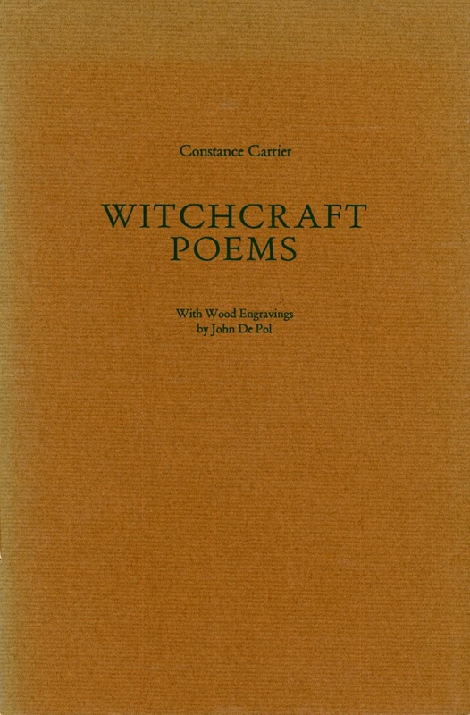 Witchcraft Poems: Salem 1692; Carrier, Constance; 1988; 0-937035-11-4; GWL-2025-78-2