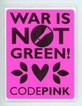 Stickers: War Is not Green; CODEPINK; 2021; GWL-2021-52-2