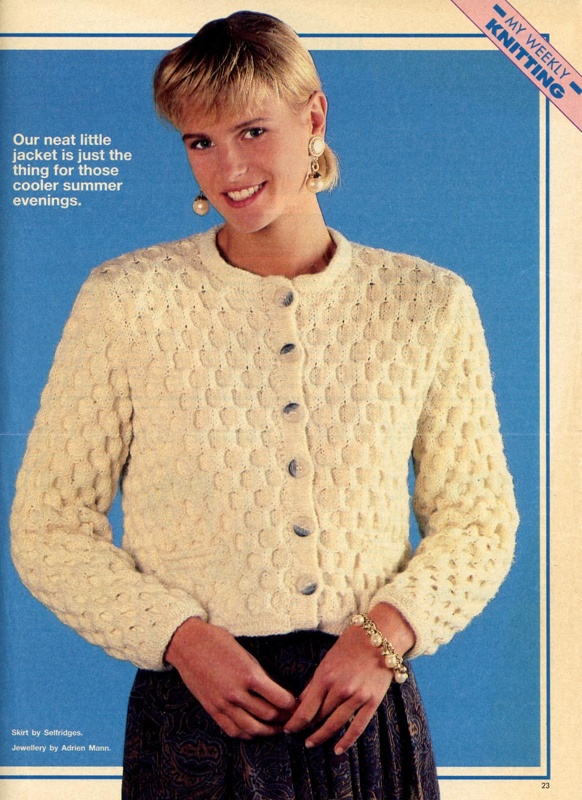 Magazine pull-out: The Finishing Touch; My Weekly Knitting; c.1980s; GWL-2022-134-16