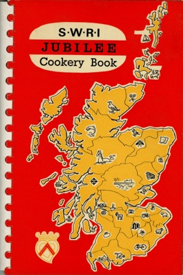 Front cover: SWRI Jubilee Cookery Book; Scottish Women's Rural Institutes; 1968; GWL-2012-3-4