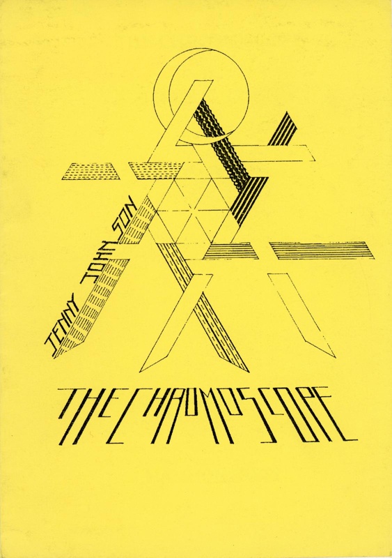 Poetry publication front cover: The Chromoscope; Johnson, Jenny; 1991; GWL-2024-32-4