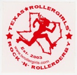 Sticker: Rock-N-RollerDerby; Texas Rollergirls; c.2003-20; GWL-2025-118-41