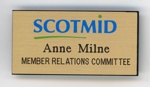 GWL-2015-112-33: Name badge; SCOTMID GWL-2015-112-33: Name badge; SCOTMID
