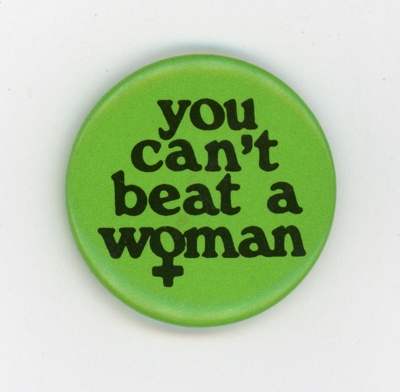 Badge: You Can't Beat A Woman; GWL-2015-111-42