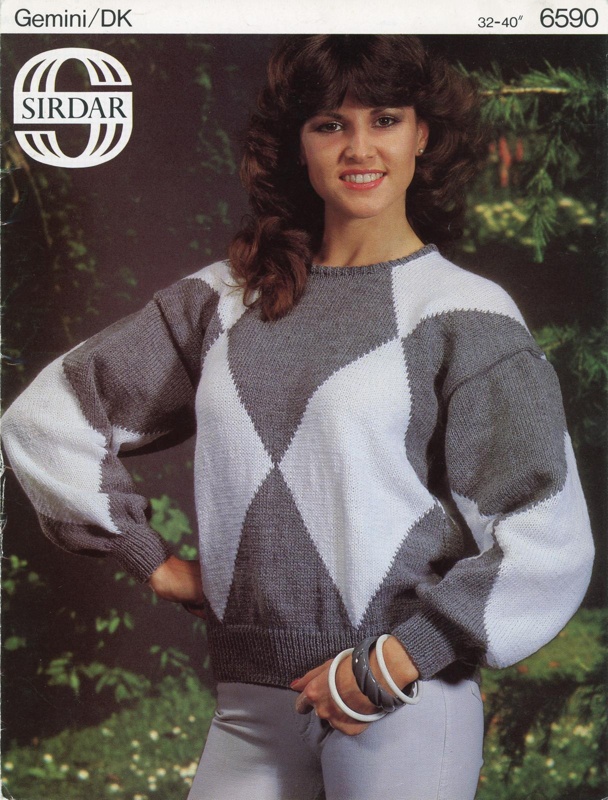 Knitting pattern: Sweater; Sirdar Design No. 6590; c.1970s-80s; GWL-2021-4-66