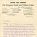 WSPU letter p.1; The Women's Press; 1911; GWL-2022-59-5-2