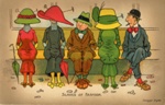 Postcard front: SLAVES OF FASHION; Carter, Reg; c.1911; GWL-2024-106-3