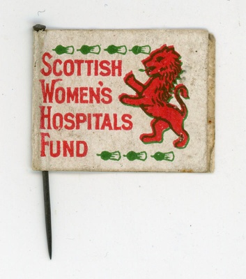 Pin flag: Scottish Women's Hospitals Fund; c.1914-18; GWL-2013-42