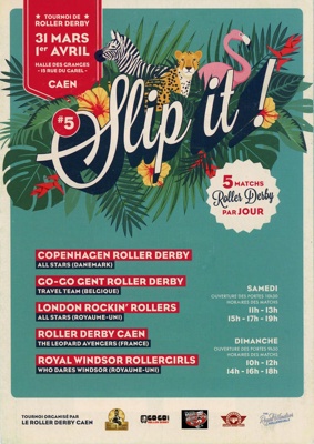 Programme: Slip It!; Roller Derby Caen; March - April 2018; GWL-2019-95-38