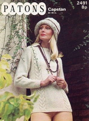 Knitting pattern: A Natural Beauty; Patons Booklet 9421; 1974; GWL-2015-34-123