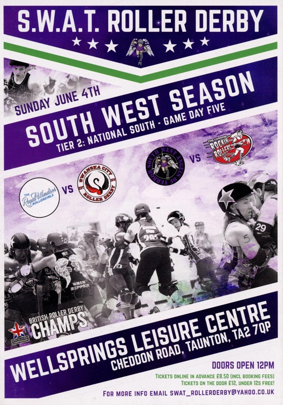 Programme: British Roller Derby Championships Tier 2 South; SWAT Roller Derby; June 2017; GWL-2019-95-37